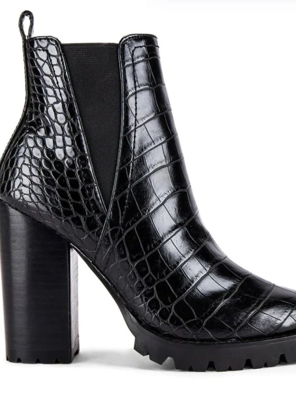 Steve Madden Ladon Faux Leather Platform Ankle Boots - Women size 8.5
